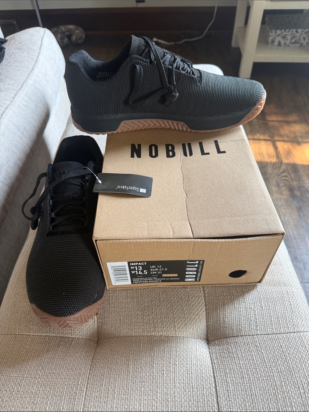 NOBULL Black Athletic Shoes with Gum Sole